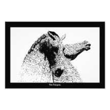 De kelpies in silhouette, Falkirk, Schotland