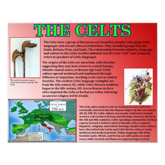 De Kelten Foto Afdruk (Voorkant)