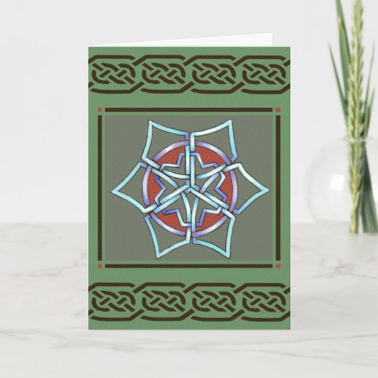De Keltische Kaart van Yule van de Sneeuwvlok (Voorkant)