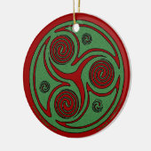 De Keltische kerstsierversiering Keramisch Ornament (Links)