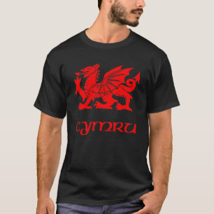 De Keltische Welse Draak Cymru van Wales T-shirt