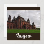 De Kelvingrove Glasgow Flat Square Kaart (Voorkant / Achterkant)