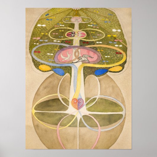 De Kennisboom van Hilma af Klint Poster (Voorkant)
