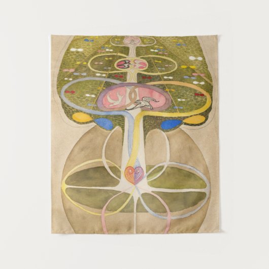 De Kennisboom van Hilma af Klint Wandkleed (Voorkant)