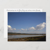 De Kent in Arnside Cumbria England Briefkaart (Voorkant / Achterkant)