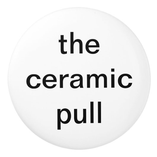De keramische pull knop (Voorkant)