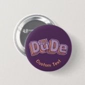 De kerel ronde button 5,7 cm (Voorkant /achterkant)