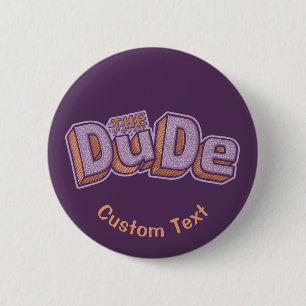 De kerel ronde button 5,7 cm