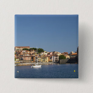 De kerk Eglise Notre Dame des Anges, onze dame 2 Vierkante Button 5,1 Cm