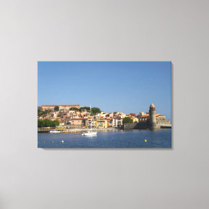 De kerk Eglise Notre Dame des Anges, onze lieve vr Canvas Afdruk