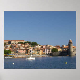 De kerk Eglise Notre Dame des Anges, onze lieve vr Poster