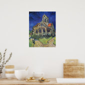 De kerk in Auvers 1890 door Vincent van Gogh Poster (Keuken)