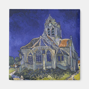De kerk in Auvers door Vincent van Gogh Magneet