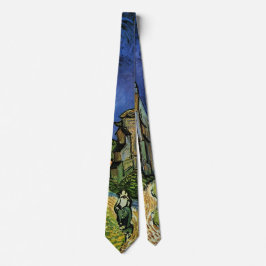 De kerk in Auvers door Vincent van Gogh Stropdas