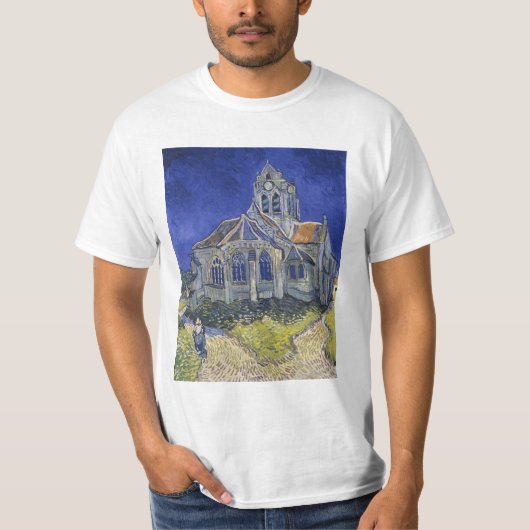 De kerk in Auvers door Vincent van Gogh T-shirt (Voorkant)