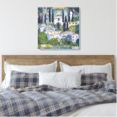 De kerk in Cassone | Gustav Klimt | POSTER Canvas Afdruk (Insitu (Slaapkamer))