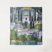 De kerk in Cassone | Gustav Klimt | POSTER Wandkleed (Voorkant)