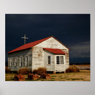 De kerk in Frogmore Plantation (Kunstafdrukken) Poster