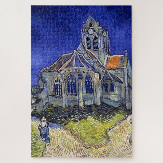 De kerk van Auvers, Van Gogh Legpuzzel (Verticaal)