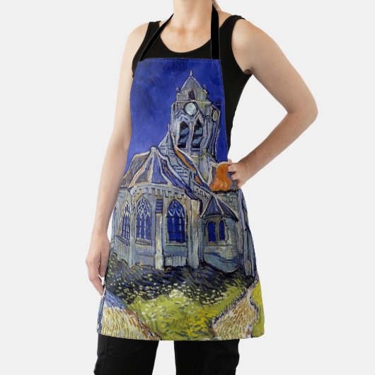 De kerk van Auvers, Van Gogh Schort (Insitu)