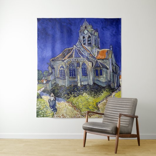 De kerk van Auvers, Van Gogh Wandkleed (In situ)