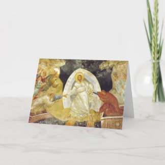 De Kerk van Chora van de Fresko van Anastasis van Feestdagen Kaart