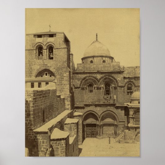 De kerk van de Heilige Sepulcher in Jeruzalem Poster (Voorkant)