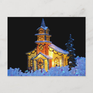 De Kerk van Kerstmis Feestdagenkaart