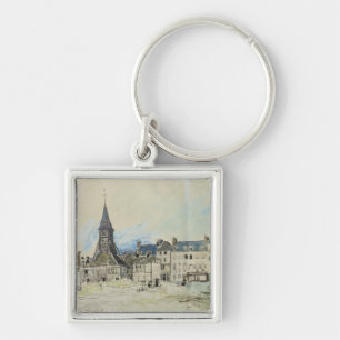 De kerk van Sainte-Catherine, Honfleur, 1864 Sleutelhanger