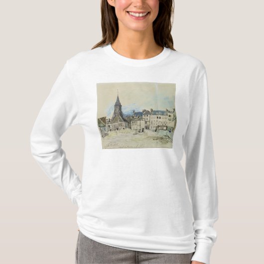De kerk van Sainte-Catherine, Honfleur, 1864 T-shirt (Voorkant)