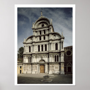 De kerk van San Zaccaria, 1480-1500 (foto) Poster