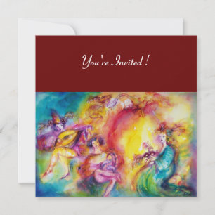 DE Kermis VERBRANDEN, Mardi Gras Maskerade Bal Kaart