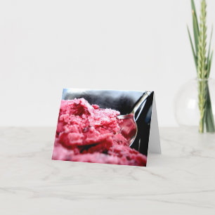De kers Bevroren Kaart van de Nota van de Yoghurt