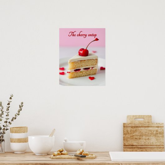 De Kers Opdeposter Poster (Keuken)