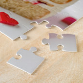 De kersen bovenop de puzzel legpuzzel (Zijkant)