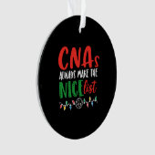 De kerst-cnas maakt altijd een mooie lijst ornament (voorkant)