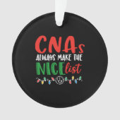 De kerst-cnas maakt altijd een mooie lijst ornament (voorkant)