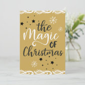De kerst-Magie Feestdagenkaart (Staand voorkant)