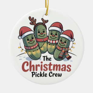 De Kerst Pickle Bemanning Pickle Liefhebbers Kerst Keramisch Ornament