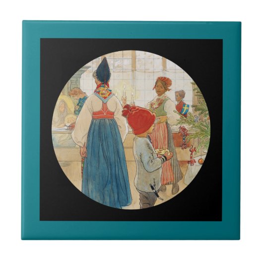 De kerst-tijd opnieuw tegeltje (Voorkant)