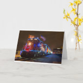 de kerst trein kaart (Gele Bloem)