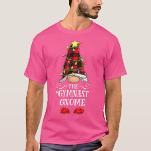 De kerst van de Gymnast Gnome Matching Familie T-shirt
