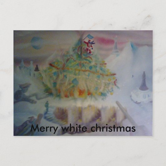 De kerst van het regentschap, feestdagenkaart (Voorkant)