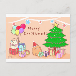 De kerst vieren feestdagenkaart