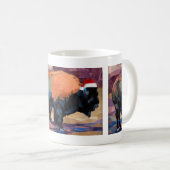 De kerstbizons koffiemok (Voorkant rechts)