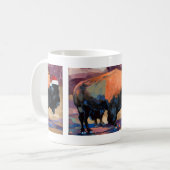 De kerstbizons koffiemok (Voorkant links)