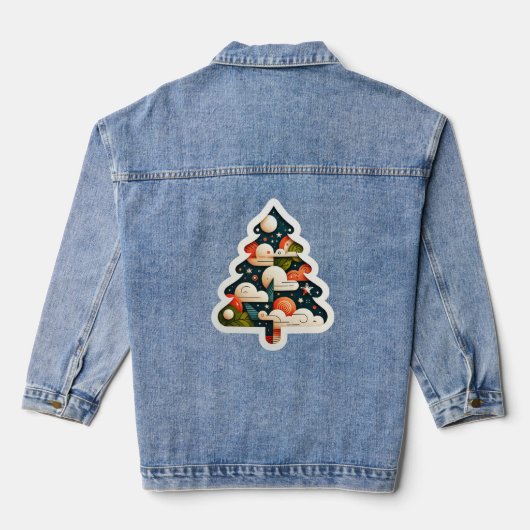 De kerstboom 1005 denim jacket (Achterkant)