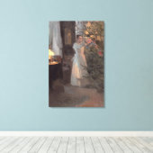 De kerstboom, 1910 canvas afdruk (Insitu (Houten vloer))