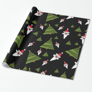 De kerstboom en de kerstboom aanpassen; cadeaupapier