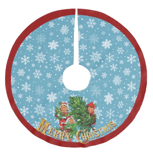 De kerstboom halen kerstboom rok (Voorkant)